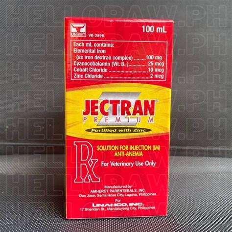 jectran|JECTRAN PREMIUM FORTIFIED WITH ZINC 10 ML .